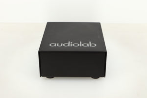 Front view of a used Audiolab DC Block Mains Filter in Black finish