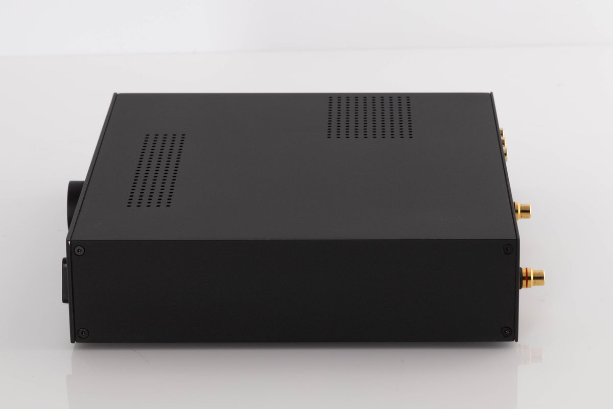 Right side view of a used Audiolab M-DAC Digital Analogue Converter in a Black finish