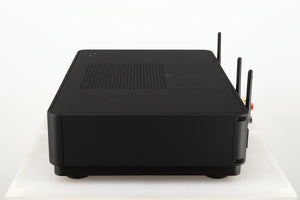 Right side view of a used Audiolab Omnia Digital Integrated System in a black finish