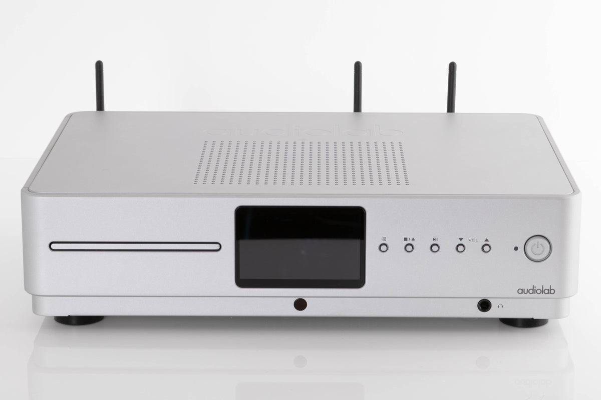 Front view of a used Audiolab Omnia Integrated Streaming System in Silver