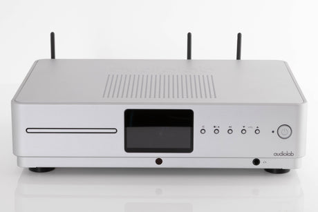 Front view of a used Audiolab Omnia Integrated Streaming System in Silver