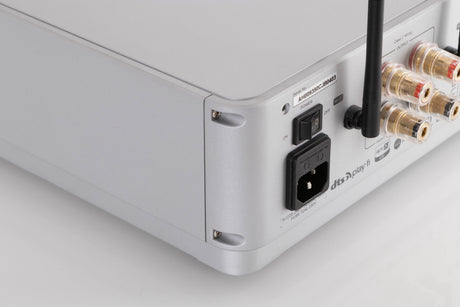 Rear left corner view of a used Audiolab Omnia Integrated Streaming System in Silver