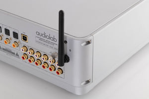 Rear right corner view of a used Audiolab Omnia Integrated Streaming System in Silver