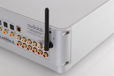 Rear right corner view of a used Audiolab Omnia Integrated Streaming System in Silver