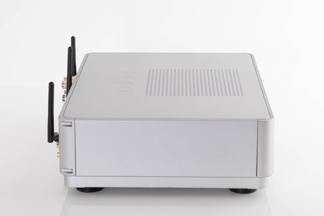 Side view of a used Audiolab Omnia Integrated Streaming System in Silver