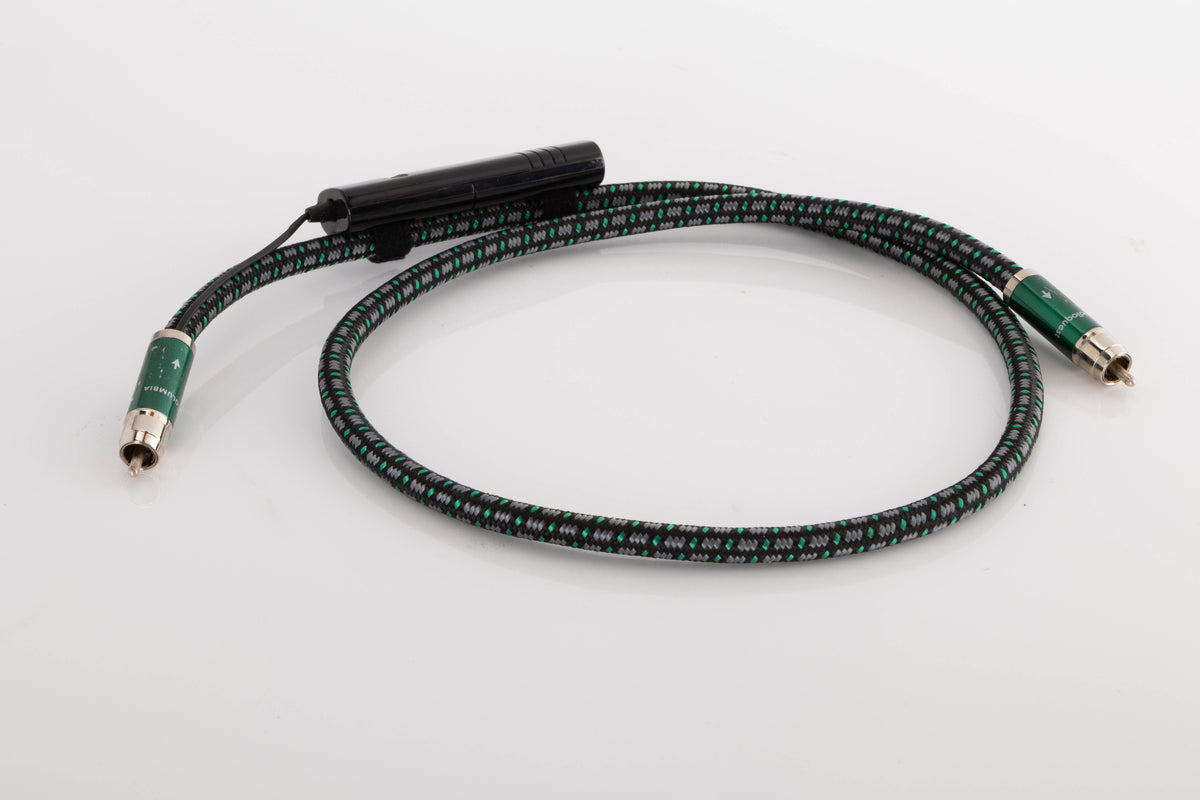 View of a used Audioquest Columbia RCA-RCA 1.0m Interconnect Cable