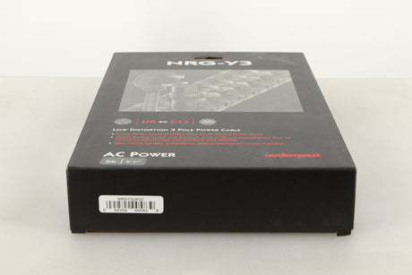 Box of a used AudioQuest NRG-Y3 Mains Cable 2.0m