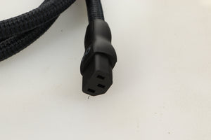 Close up view of a used AudioQuest NRG-Y3 Mains Cable 2.0m