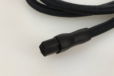 Close up view of a used AudioQuest NRG-Y3 Mains Cable 2.0m