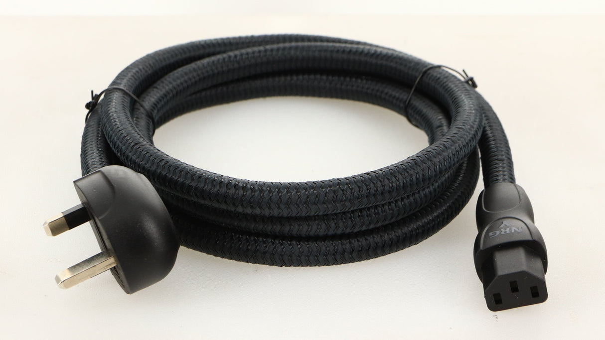 Front view of a used Audioquest NRG-Y3 Mains Cable 2.0m 