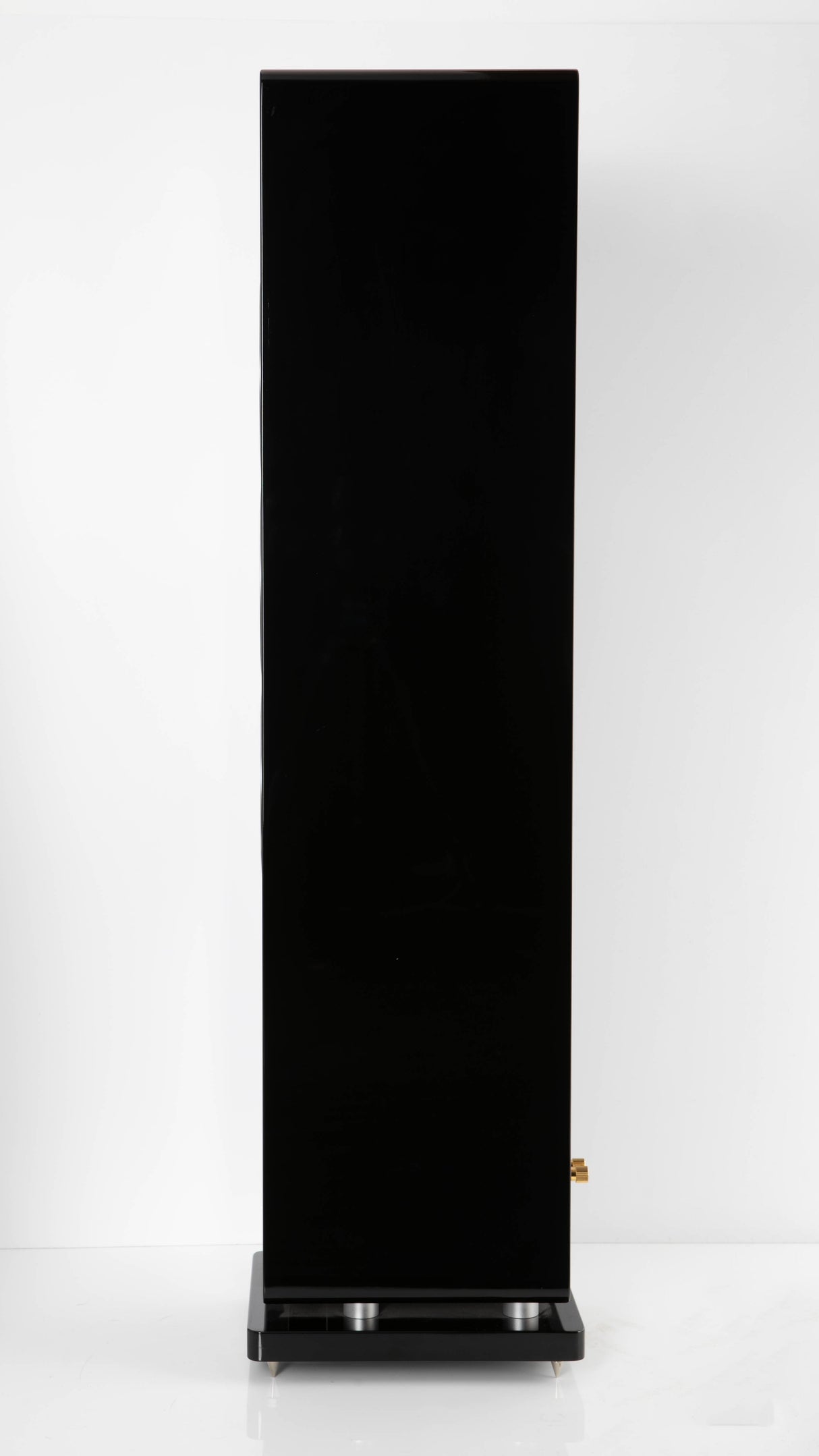 Right side view of a used Audiovector QR5 Floorstanding Speaker in a Gloss Black finish