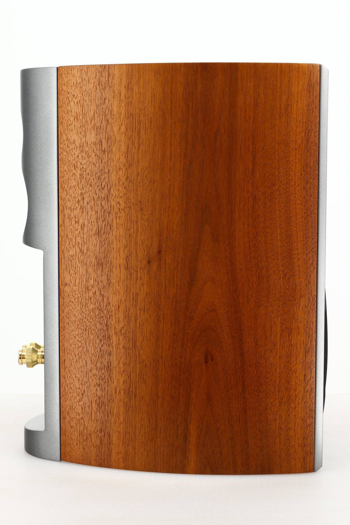 Side view of a used Audiovector R1 Signature Standmount Speaker in Walnut finish 