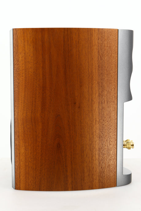 Side view of a used Audiovector R1 Signature Standmount Speaker in Walnut finish 