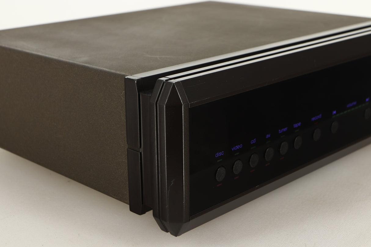 Front left corner view of a used AVI S2000MP Pre Amplifier