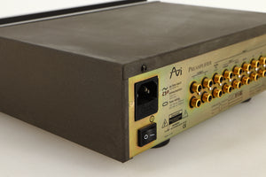 Rear left corner view of a used AVI S2000MP Pre Amplifier