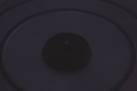 Close up of a used B&O Beogram RX2 Turntable showing some damage on lid