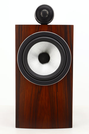 Front view of a used B&W 705 S3 Standmount Speaker in Mocha finish