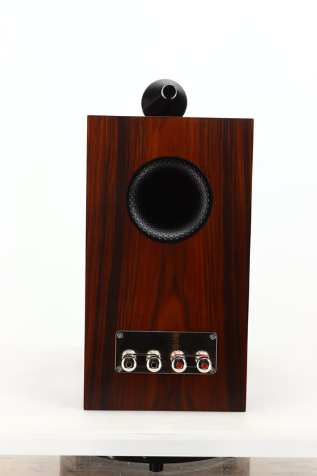 Rear view of a used B&W 705 S3 Standmount Speaker in Mocha finish