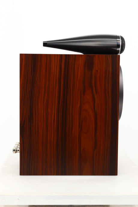 Side view of a used B&W 705 S3 Standmount Speaker in Mocha finish