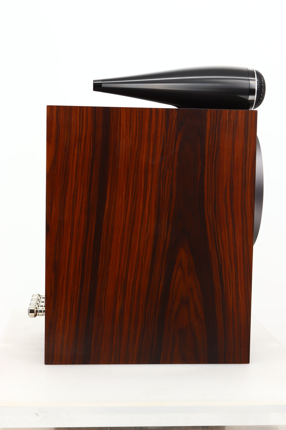 Side view of a used B&W 705 S3 Standmount Speaker in Mocha finish