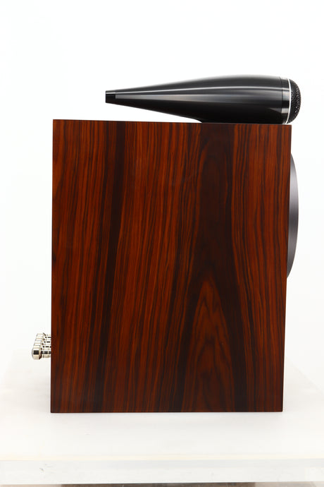Side view of a used B&W 705 S3 Standmount Speaker in Mocha finish