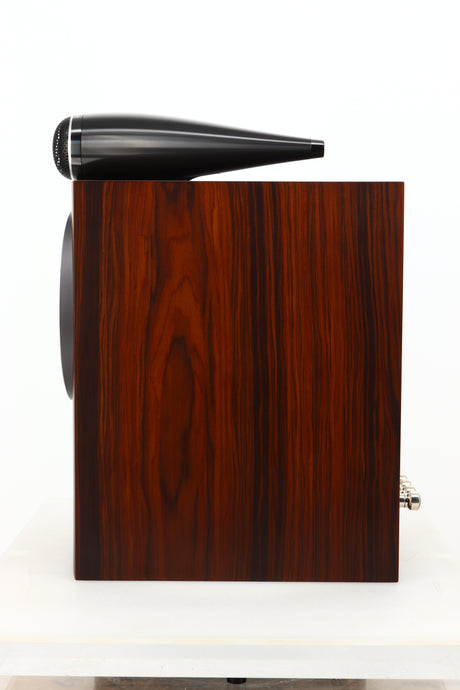 Side view of a used B&W 705 S3 Standmount Speaker in Mocha finish