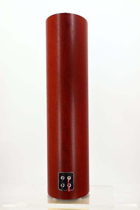 Rear view of a used B&W 804 D3 Floorstanding Speakers in Rosenut finish 