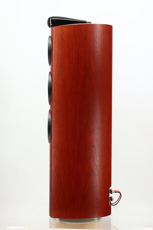 Side view of a used B&W 804 D3 Floorstanding Speakers in Rosenut finish 