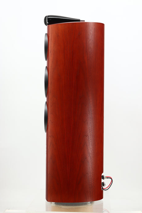Side view of a used B&W 804 D3 Floorstanding Speakers in Rosenut finish 