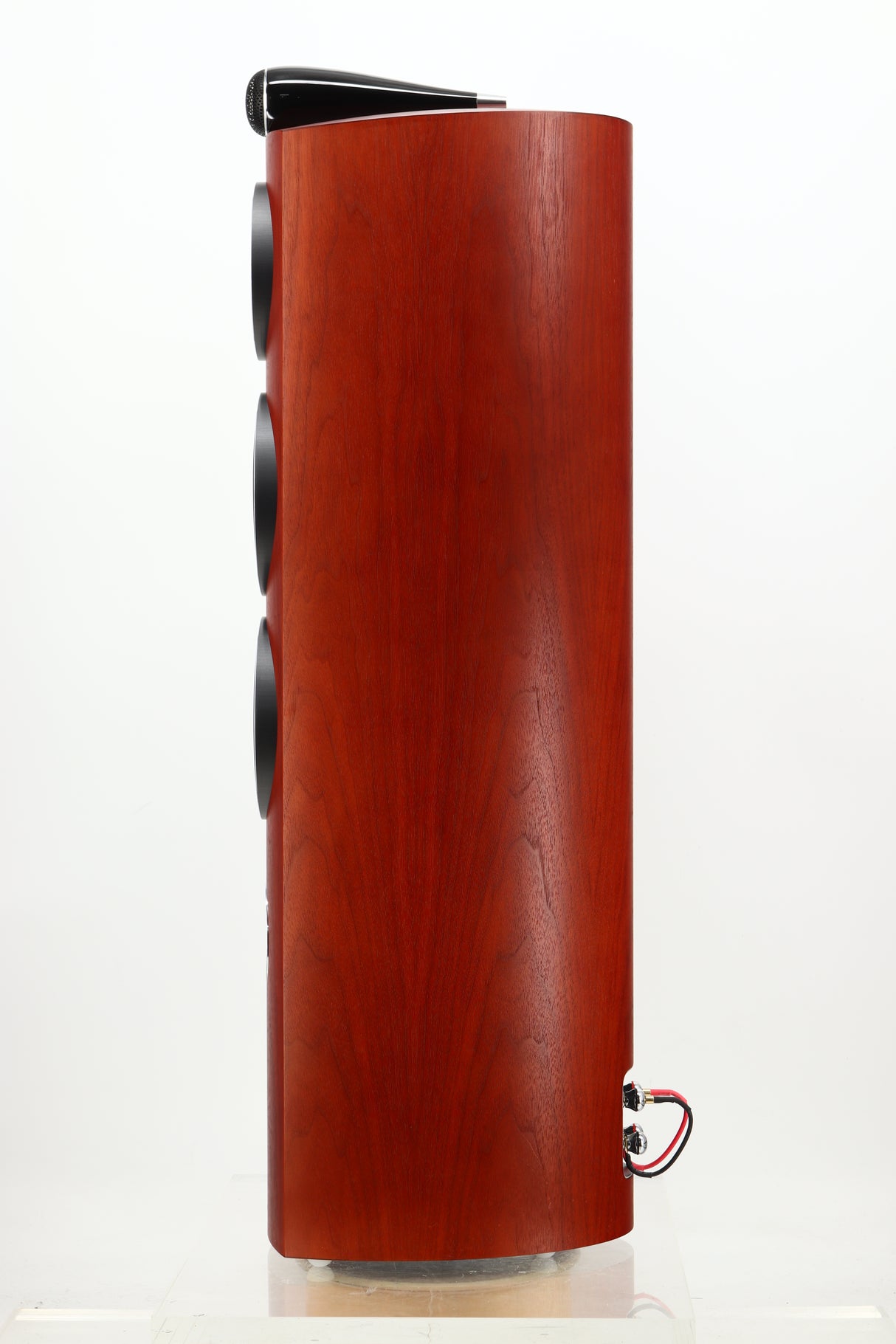 Side view of a used B&W 804 D3 Floorstanding Speakers in Rosenut finish 