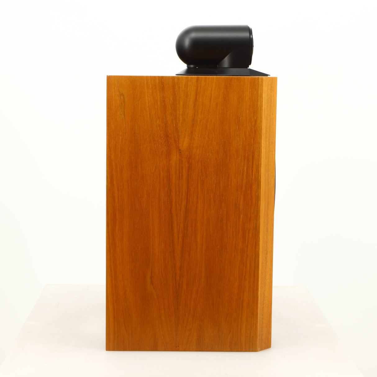 Left side view of a used B&W 805 Matrix Standmount Speaker in a cherry finish