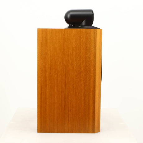 Left side view of a used B&W 805 Matrix Standmount Speaker in a cherry finish