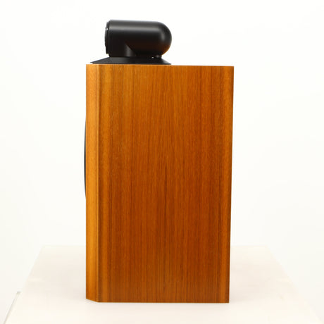 Right side view of a used B&W 805 Matrix Standmount Speaker in a cherry finish