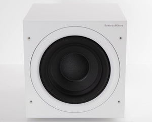 Front view of a used B&W ASW608 Subwoofer in a Matt White finish