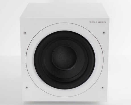 Front view of a used B&W ASW608 Subwoofer in a Matt White finish