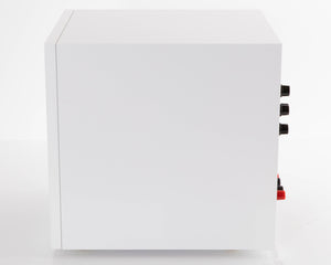 Right side view of a used B&W ASW608 Subwoofer in a Matt White finish