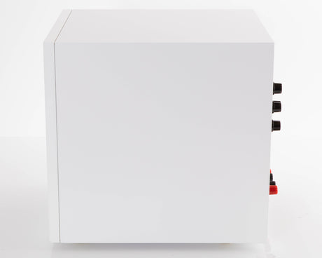 Right side view of a used B&W ASW608 Subwoofer in a Matt White finish