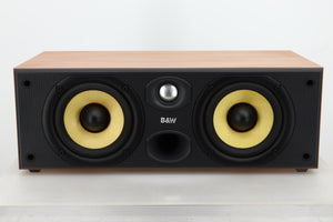 Front view of a used B&W CC6 S2 Centre Speaker in Cherry finish 