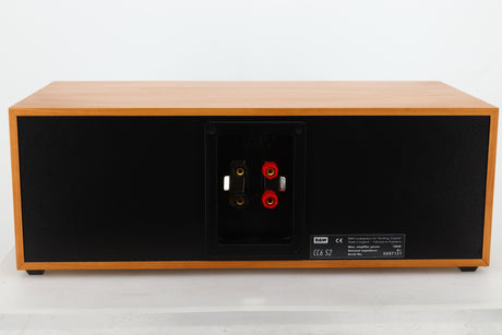 Rear view of a used B&W CC6 S2 Centre Speaker in Cherry finish 