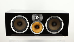 Front view of a used B&W CM Centre 2 Centre Speaker in a black gloss finish