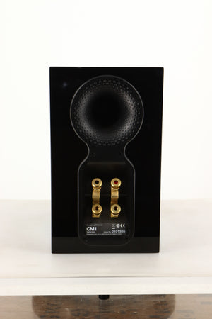 Rear view of a used B&W CM1 Standmount Speaker in Gloss Black finish