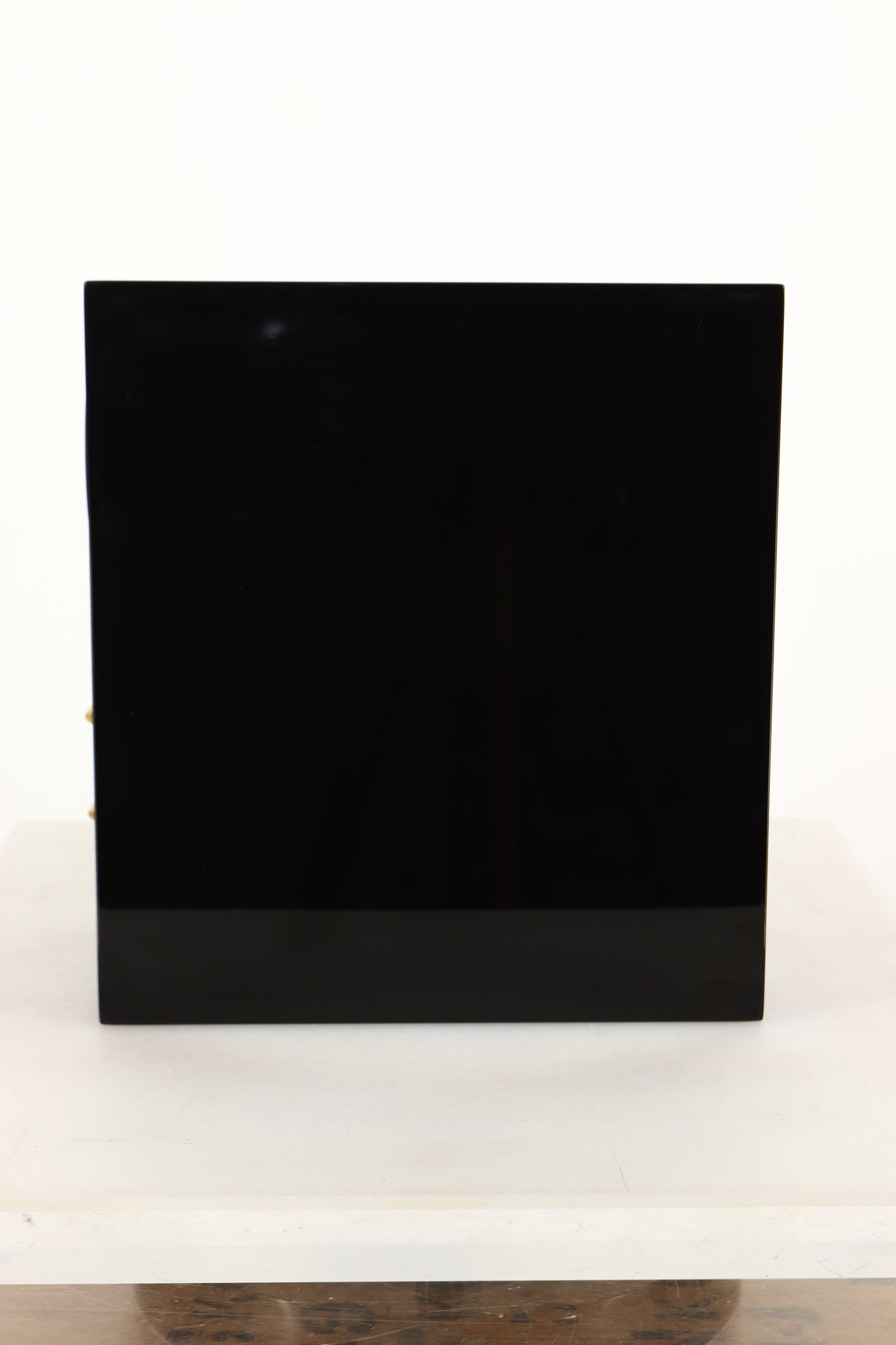 Side view of a used B&W CM1 Standmount Speaker in Gloss Black finish