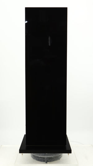 Left side view of a used B&W CM9 Floorstanding Speaker in a gloss black finish