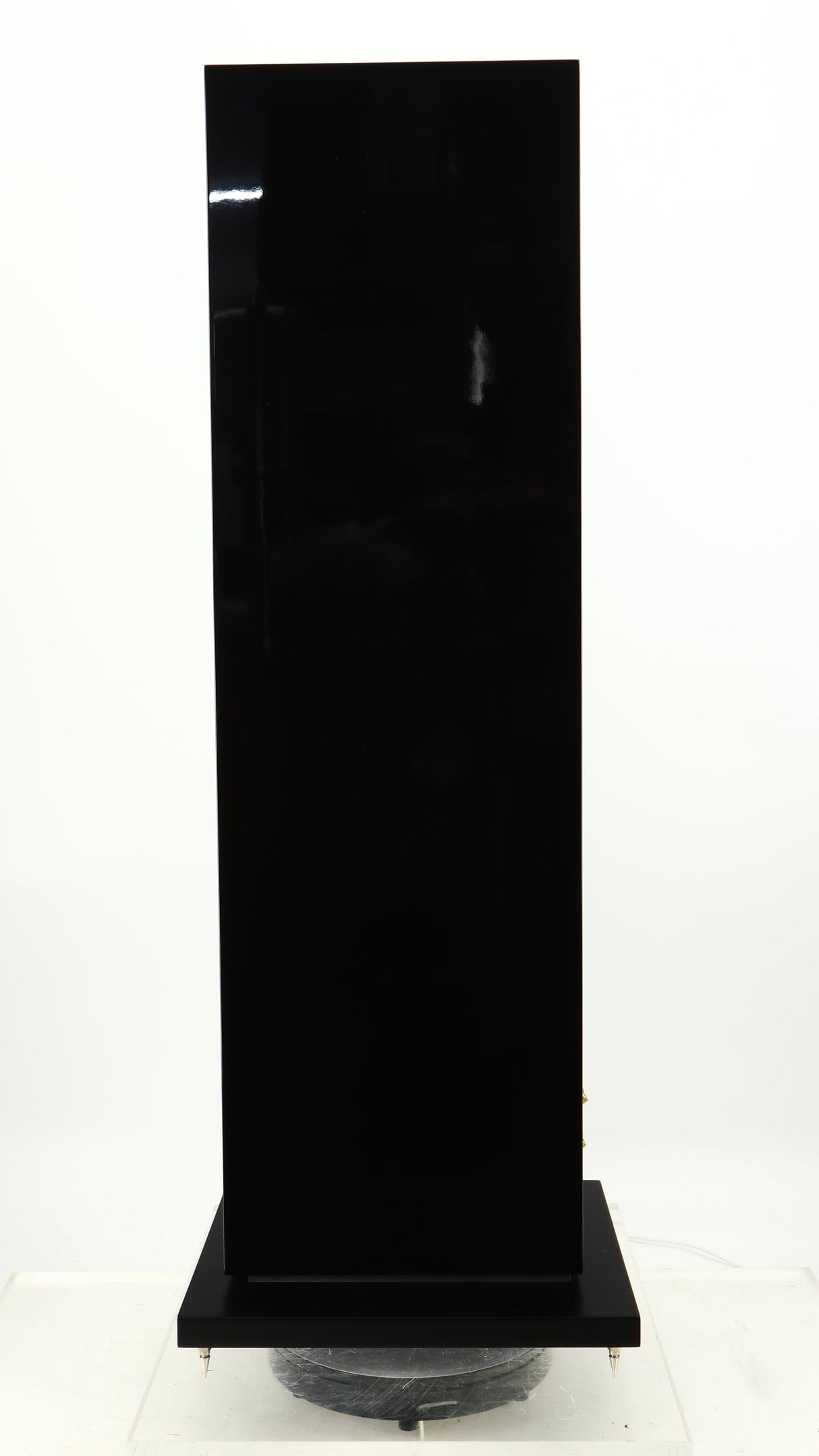 Right side view of a used B&W CM9 Floorstanding Speaker in a gloss black finish