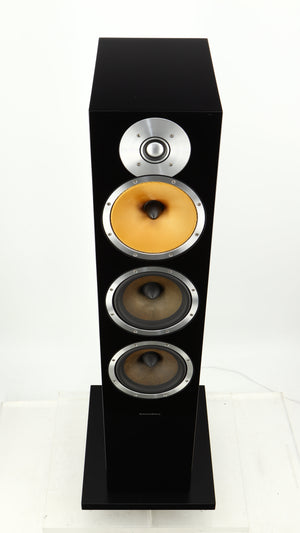 Top of a used B&W CM9 Floorstanding Speaker in a gloss black finish