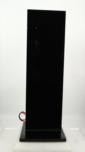Left side view of a used B&W CM9 S2 Floorstanding Speaker in a gloss black finish