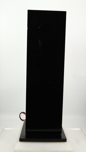 Left side view of a used B&W CM9 S2 Floorstanding Speaker in a gloss black finish