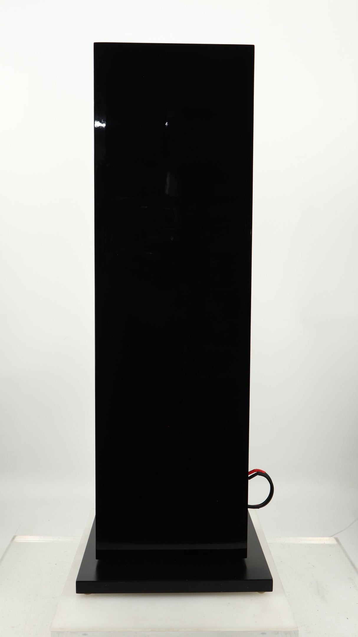 Right side view of a used B&W CM9 S2 Floorstanding Speaker in a gloss black finish