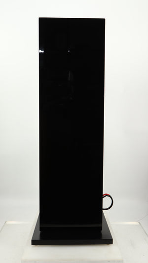 Right side view of a used B&W CM9 S2 Floorstanding Speaker in a gloss black finish