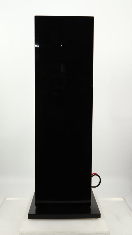 Right side view of a used B&W CM9 S2 Floorstanding Speaker in a gloss black finish